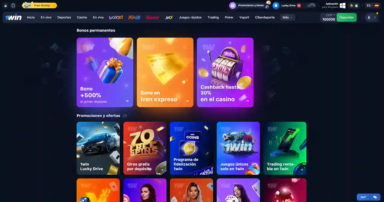 Bono de Bienvenida de 500% en 1Win: Cómo Funciona 1Win Bono